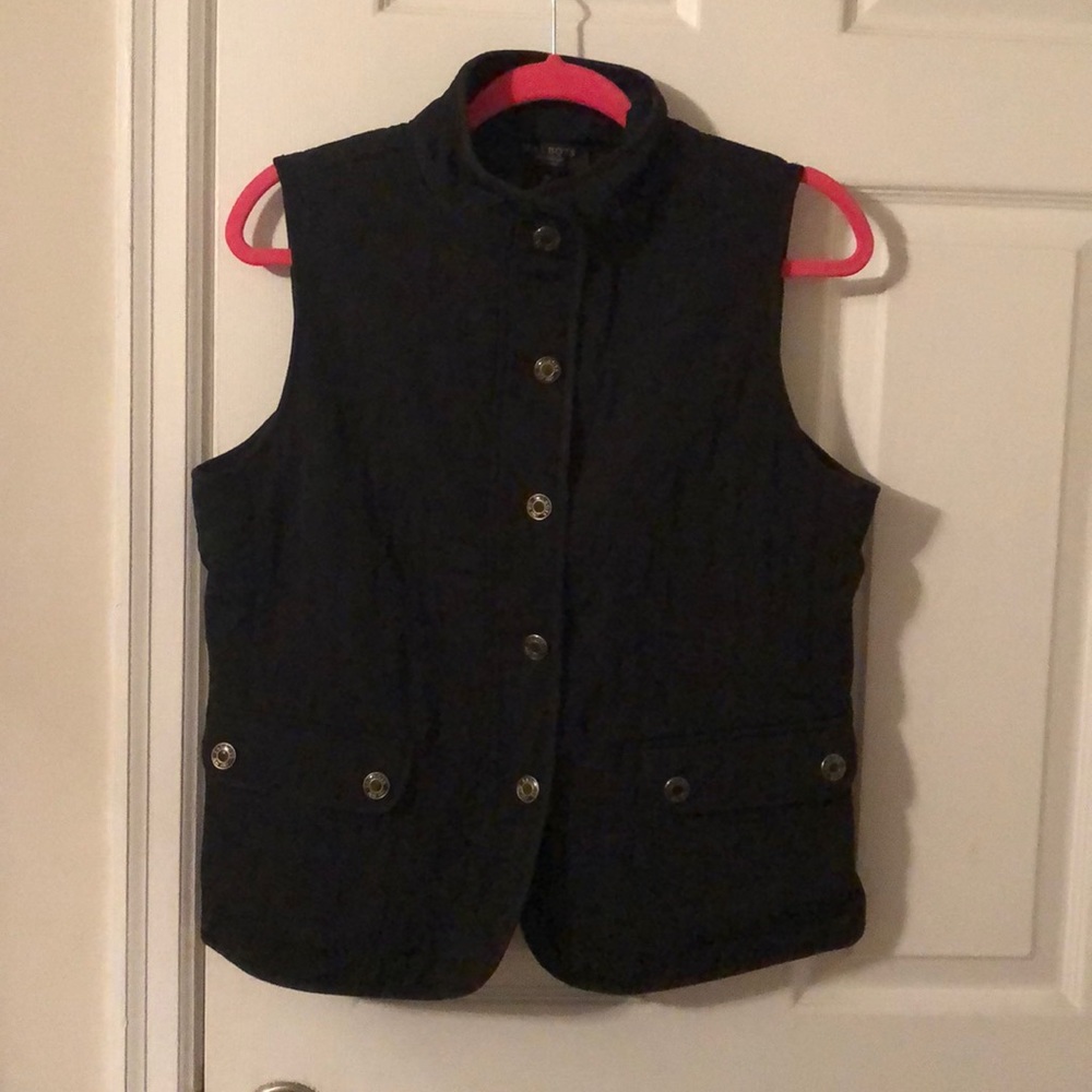 Talbots Women’s Black Quilted Vest